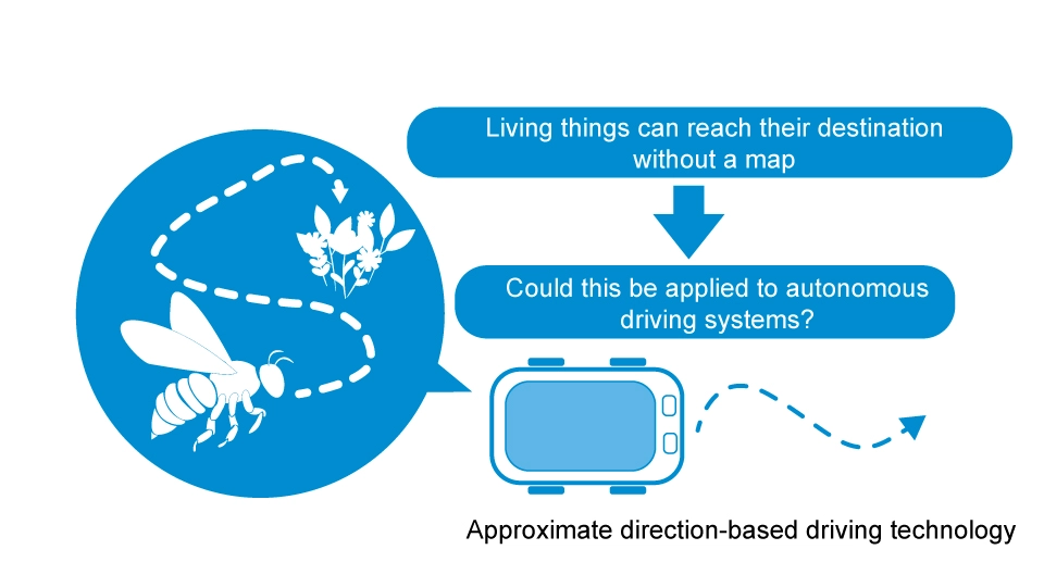 Approximate direction-based driving technology