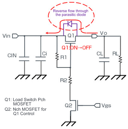Load Switch Equivalent Circuit Diagram