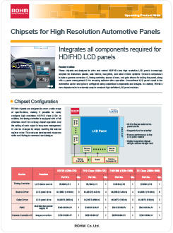 Chipsets for High Resolution Automotive Panels