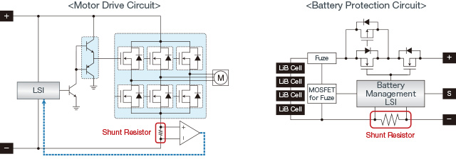 Shunt Resistor Example of Feedback, Example of Threshold Monitoring