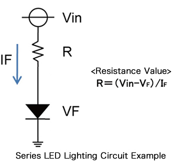 Series LED Lighting Circuit Example