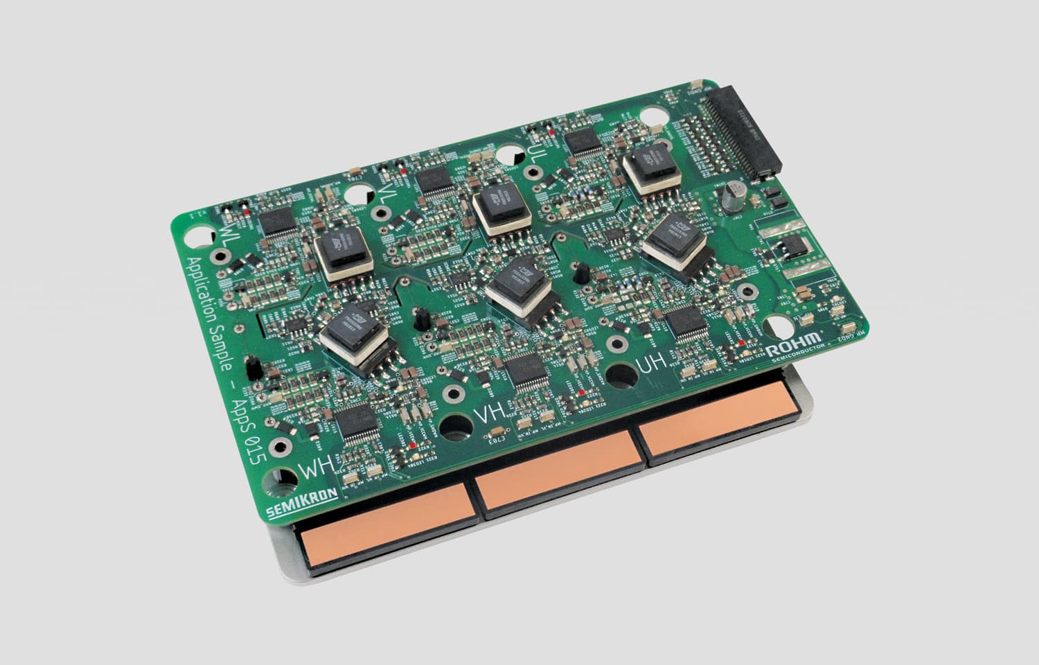 Evaluation board for eMPack® equipped with ROHM’s gate driver IC