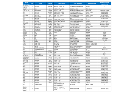Parts List