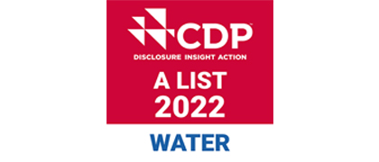 Selected as “A-List”, the Highest Rating in CDP's “Water Security Survey”