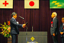 Japanese Red Cross Society gave Lapis semiconductor Miyazaki a Golden Merit Award