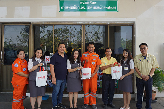 Donation of Gift Baskets to Department of Disaster Prevention and Mitigation