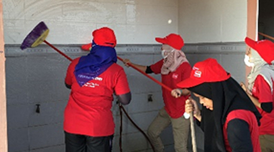 Used clothes Donation & Cleaning Program at Nursing Home for Children