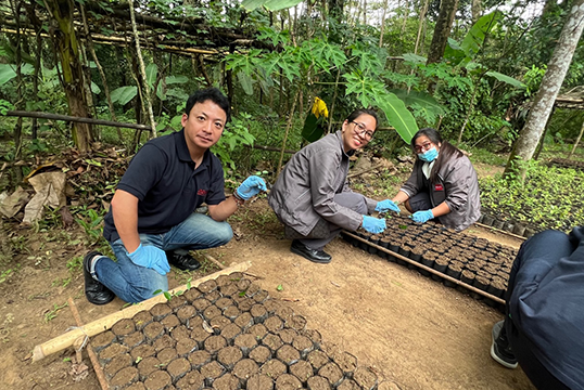 Planting 500 Saplings in a Nature Reserve