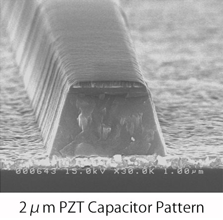 2μm PZT Capacitor Pattern