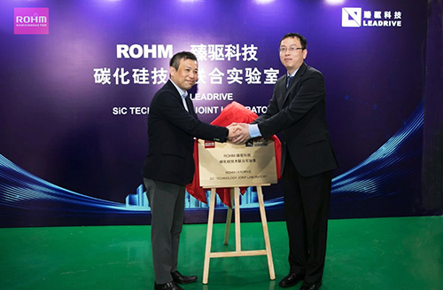 Dr. Jie Shen (LEADRIVE) and Shinya Kubota (ROHM)