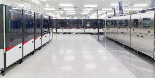 In-House Developed Production Equipment Optimized for Process Control