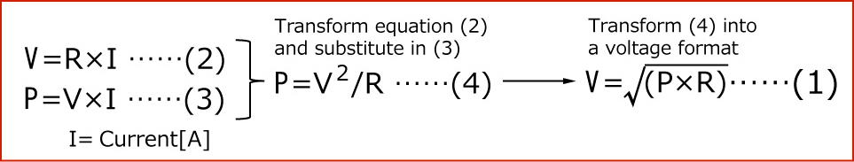 Rated Voltage　The formula for rated voltage