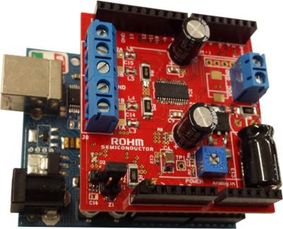 ROHM Stepper Motor Driver Shield for Arduino Platform