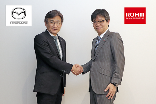 Ichiro Hirose, Director, Senior Managing Executive Officer and CTO of MAZDA / Katsumi Azuma, Member of the Board and Senior Managing Executive Officer of ROHM