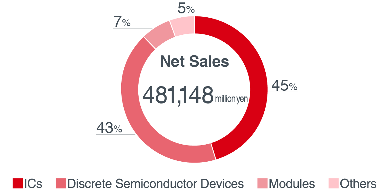 Sales by product category (consolidated)