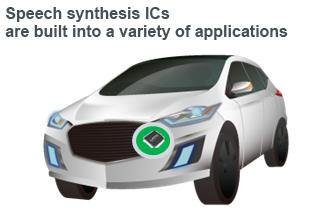 Speech synthesis ICs are built into a variety of applications