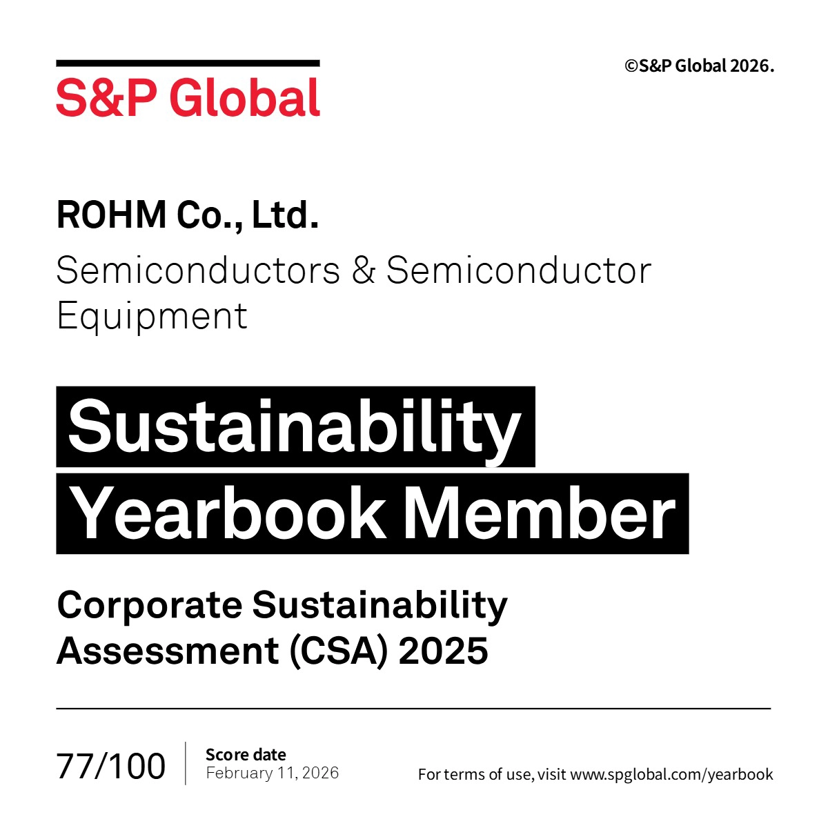 Sustainability Yearbook Member