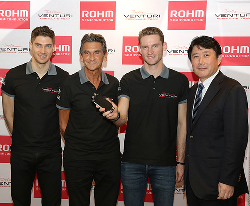 Venturi Formula-E Team in Hong Kong with ROHM's SiC Power Module