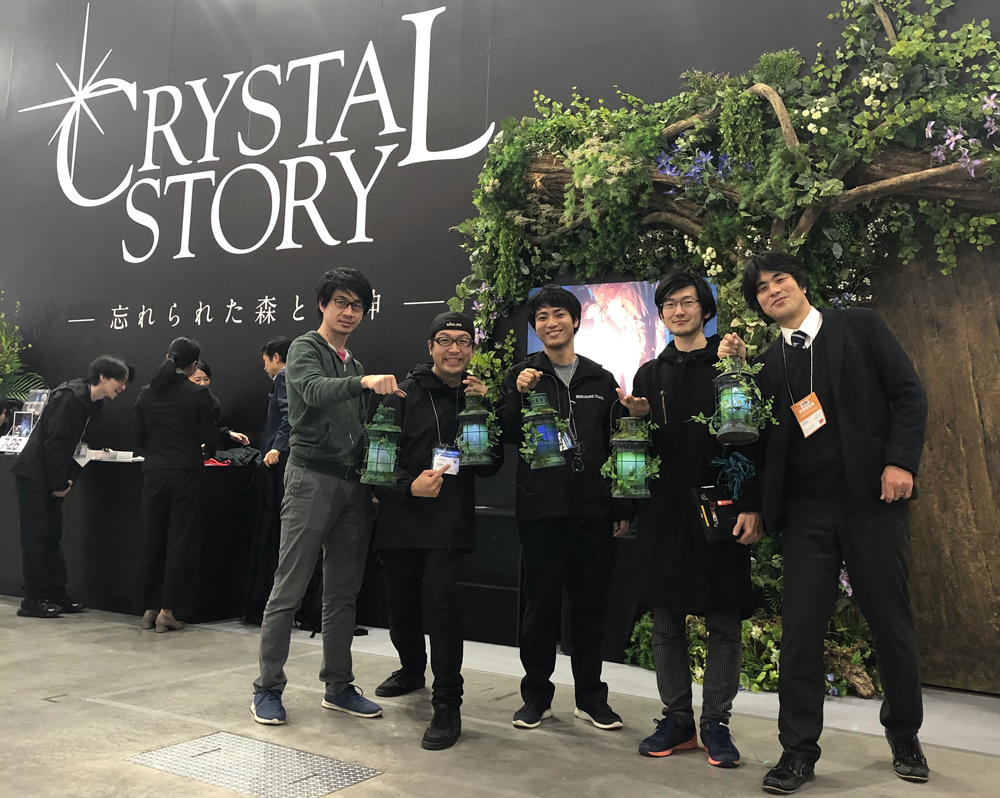 The Crystal Story Development Team with Lazurite Developer Mr. Saito