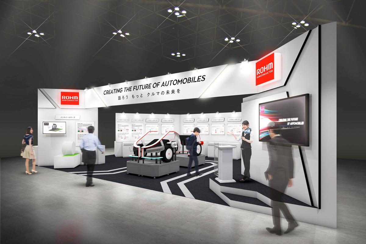 ROHM booth of the 12th International Automotive Electronics Technology Expo at Automotive World 2020 